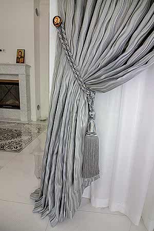 Шторы в эркер круглый