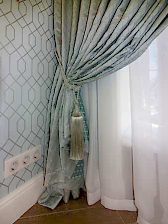 Шторы на треугольное окно