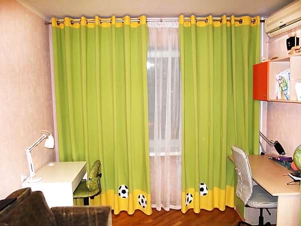 Шторы в детскую футбол