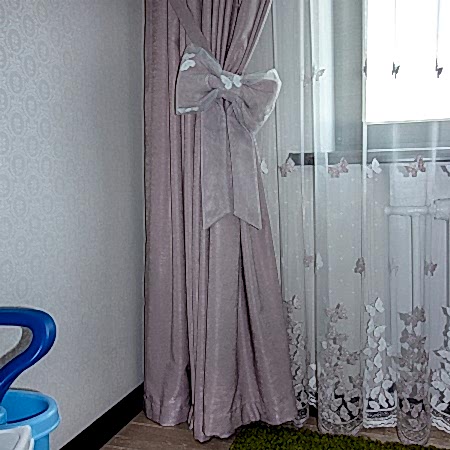 Шторы с бантами для детской