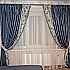 Шторы в спальню в стиле прованс (голубые)