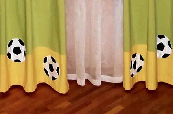 Шторы в детскую футбол