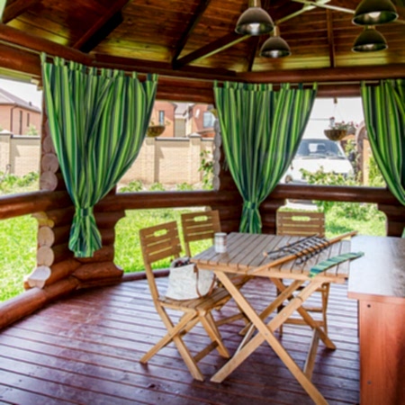 Шторы в беседку