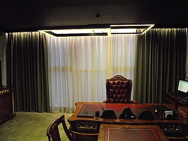 Шторы в кабинет из димаута