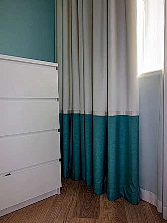 Шторы в детскую с горизонтальным кантом