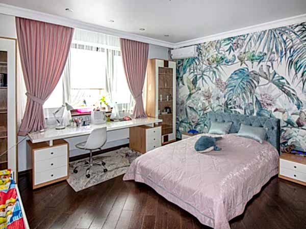 Комплексное текстильное оформление детской комнаты девочки-подростка