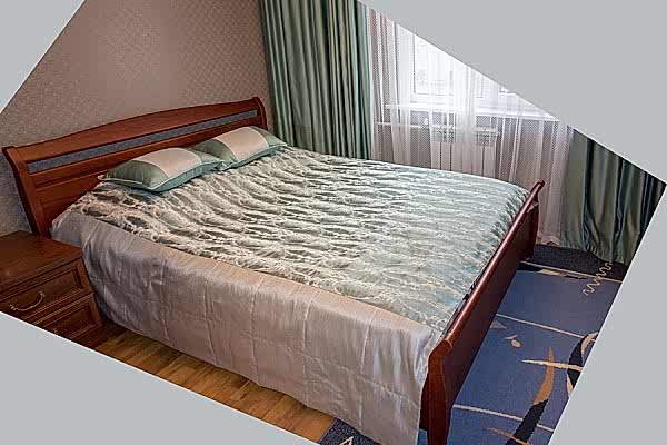 Покрывало для спальни в серо-голубых тонах