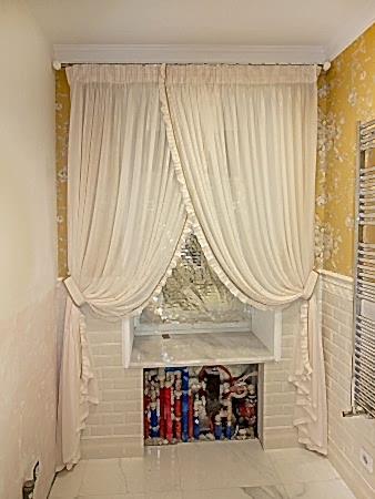 Легкие шторы в санузел